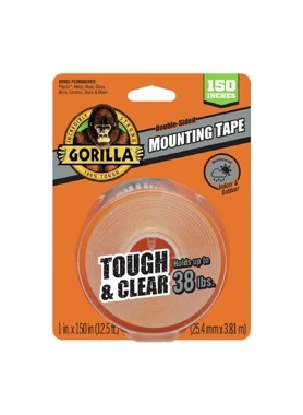 GORILLA TAPE MOUNTING CLEAR 2X381 CM