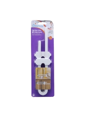 DREAMBABY SLIM LINE SLIDE LOCK 2PCS WHTE