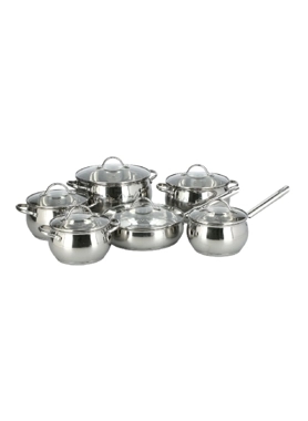 PARFAIT COOKWARE 12PCS FIX HNDLE SILVER