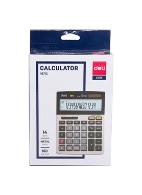 DELI DESKTOP CALCULATOR METAL 14 DIGITS