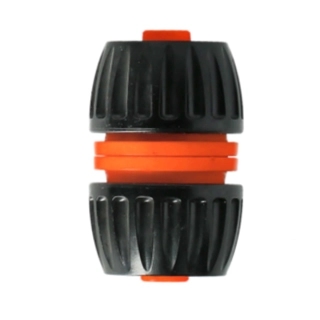 Claber - Polypropylene Universal Perfectly Watertight Hose Mender Black and Orange 15.7 x 4.5 x 7.9 cm