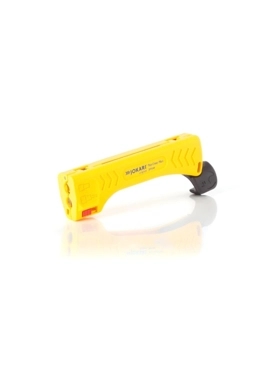 Jokari - Top Coax Plus Titanium-Nitride Coated Coaxial Cable Stripper Yellow and Black 1.97 x 4.35 x 11.54 cm