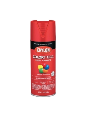 KRYLON COLORMAXX GLOSS BANNER RED 340G