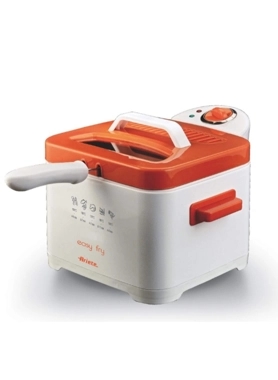 Ariete - 2000W Easy Fry Electric Oil Fryer Orange and White 2.5 L