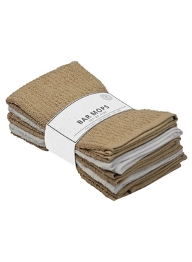 RIVIERA 5PC KTCHN TOWEL 100% CTN BEIGE