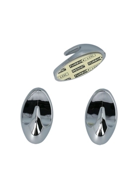 WENKO 3PCS OVALSELF ADHESIVE BATHRM HOOK