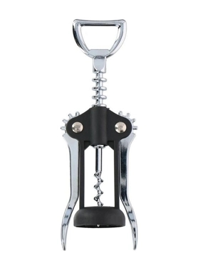 Alpina - Stylish Design Reliable Mechanism Corkscrew Black and Silver 3.5 x 5.5 x 17 cm