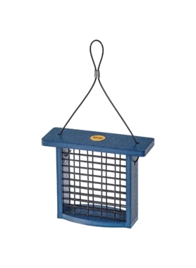 BIRDS CHOICE SUET FEEDER PLASTIC BLUE