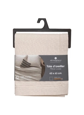 CARINA SQURE PILLOWCASE LINEN63X63CM