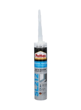 PATTEX ACETIC SILICONE SEALANT280ML WHT