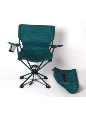 Goleader - Durable High Quality Swivel Camping Chair Teal 89 x 84 x 53 cm