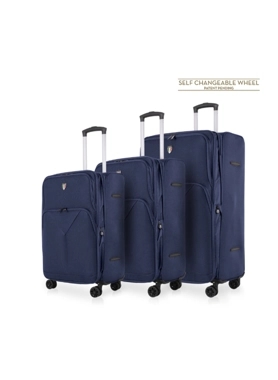 TUCCI TRIPLETTA LUGGAGE 3PC SET SOFT NVY