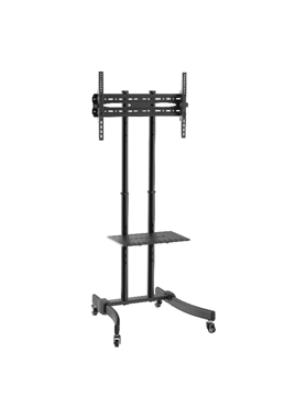 MICASA - Versatile and Compact TV Cart with Shelf and Wheel Black 103 x 52.4 x 8.8 cm
