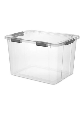 STERILITE STORAGE BOX HINGED LID 75L