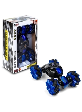 HST DOUBLE FLIP CAR SKIDDING STUNT BLUE