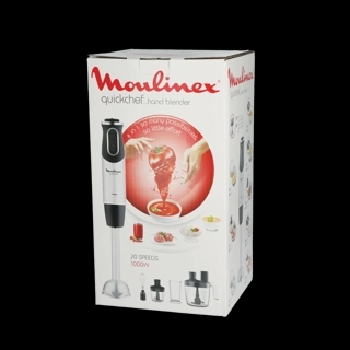 Moulinex - 1000W Quick Chef Hand Stick Blender Silver and Black 800ml