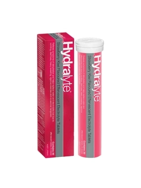 20-Piece Strawberry Kiwi Flavoured Effervescent Electrolyte Tablets 15 x 3.7 x 3.7 cm