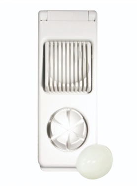 Parfait - 2-Option Cutting Heavy Duty Plastic Egg Slicer White 21.5 x 4.3 x 8.4 cm