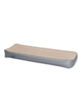 L.A. AIR BED W/FOOT PUMP 76X191X25CM BGE