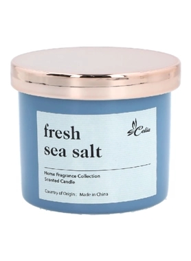 CELIA GLASS JAR CANDLE FRESH SEA SALT3OZ