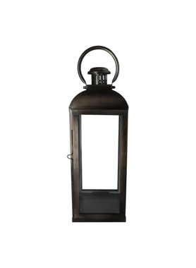SERENE STAINLESS STEEL & GLASS LANTERN