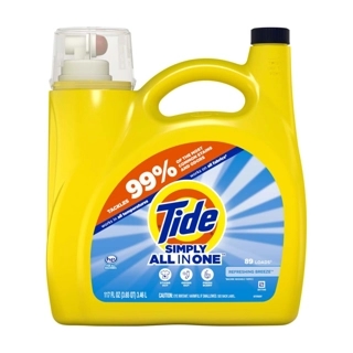 Tide - Simply All-in-One Refreshing Breeze Laundry Detergent Liquid 3.46 Liter