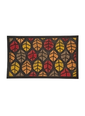 HONEYBEE DOOR MAT 45X75CM LEAVES