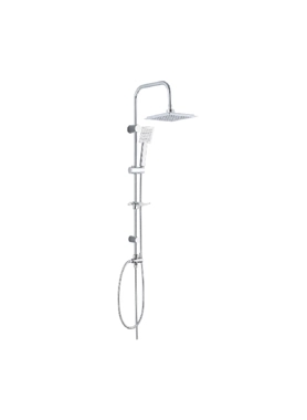 Muller - Stainless Steel Square Rainfall Head Shower System Chrome 1010 x 80 x 360 cm