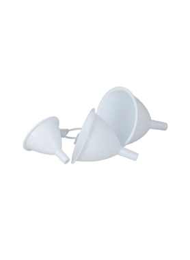 CHEF CRAFT FUNNEL SET 3PCS PLASTIC WHITE