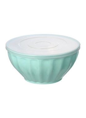 FELLI SALAD BOWL 3.5L W/LID BLUE/WHITE