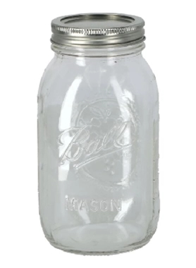 BALL MASON GLASS JAR 900ML 12PCS