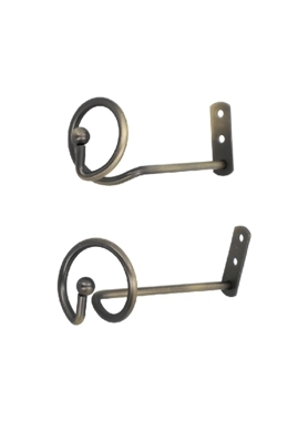 MICASA 2PCS TIE BACK SET ANTIQUE BRASS