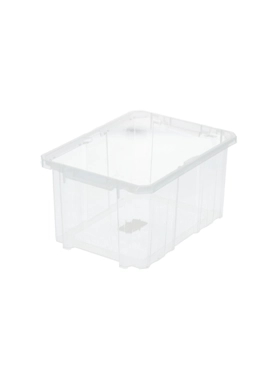 KEDEN PLASTIC CARGO BOX W/ LID CLEAR 16L