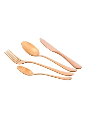 AMEFA VINTAGE 24PIECE COPPER CUTLERY SET