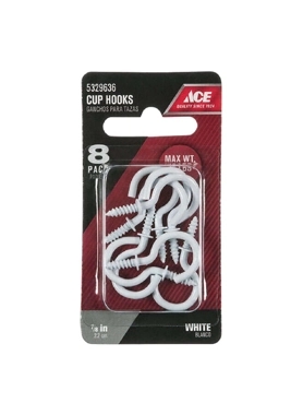 ACE CUP HOOK 2.22 CM WHITE