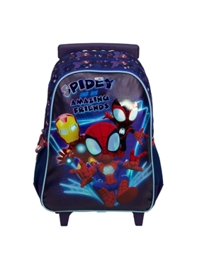 SUN TROLLEY B.PACK W/2CMPRTMNT SPIDY BLU