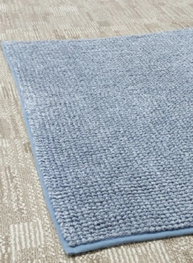 REVE BATHMAT 50X81CM CHENILLE FLEECE BLU
