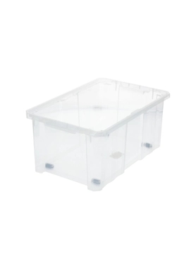 KEDEN PLASTIC CARGO BOX W/ LID CLEAR 45L