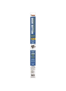 Frost King - L-Shaped Drip Cap with Vinyl Insert Door Bottom Silver 1-3/4 x 36 Inch