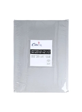 CELIA BED SHEET SET 3PCS TWIN L. GREY