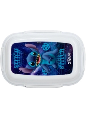 SUN LUNCH BOX W/4CLIPS STITCH BLUE