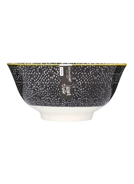 KITCHENCRAFT BOWLS BLK FLRAL BOWL 15.7CM