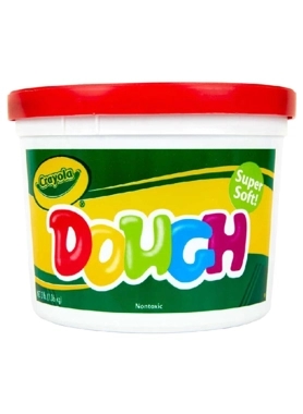 CRAYOLA DOUGH BUCKET 3LBS RED