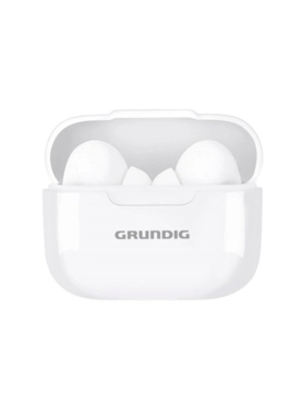 Grundig - True Wireless Bluetooth In-Ear Stereo Headphones White 4.5 x 2.4 x 6 cm