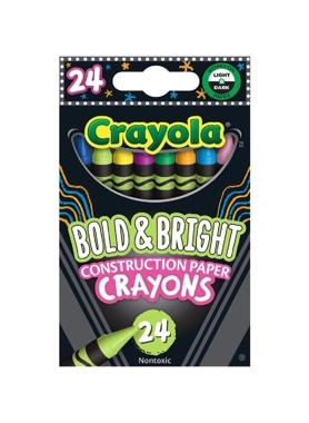CRAYOLA BOLD & BRIGHT CONST.PAPER 24CT
