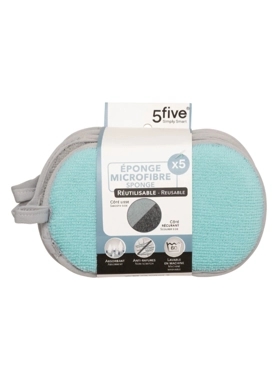 Five Simply Smart - 5-Piece Microfiber Scrubbing Sponge Multicolour 10 x 10 x 16 cm