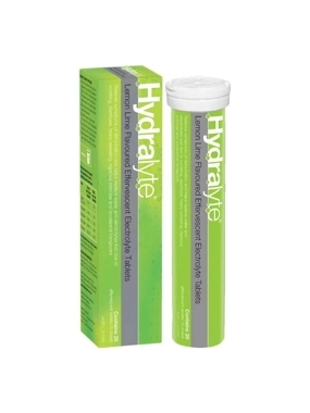 20-Piece Lemon Lime Flavoured Effervescent Electrolyte Tablets 15 x 3.7 x 3.7 cm
