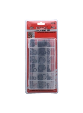 REGAL TOOLS O-RING SET 225PCS BLACK