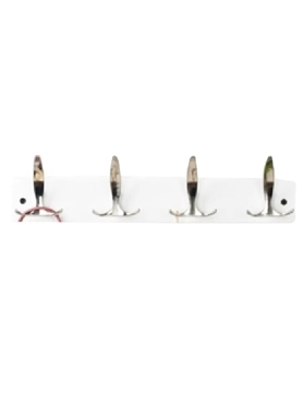 HONEYBEE BRITA HOOKS COAT 4 RACK WHITE