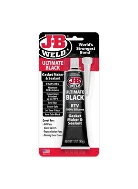 J-B Weld - Low Odor Sensor Safe Gasket Maker and Sealant Black 3 oz